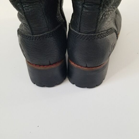 KLR Blake Black Leather Studded Moto Boot size 6 - Picture 3 of 11